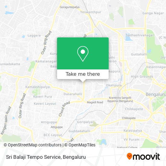 Sri Balaji Tempo Service map