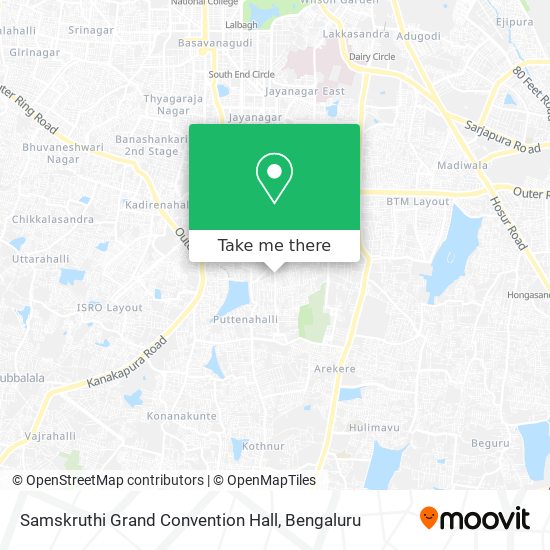 Samskruthi Grand Convention Hall map