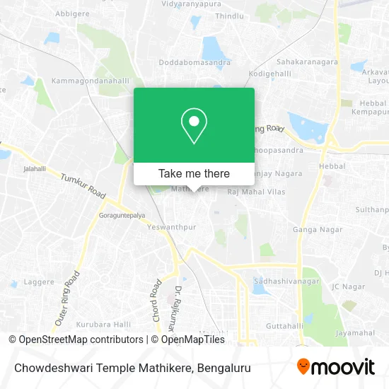 Chowdeshwari Temple Mathikere map
