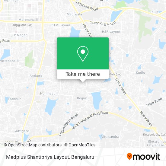 Medplus Shantipriya Layout map
