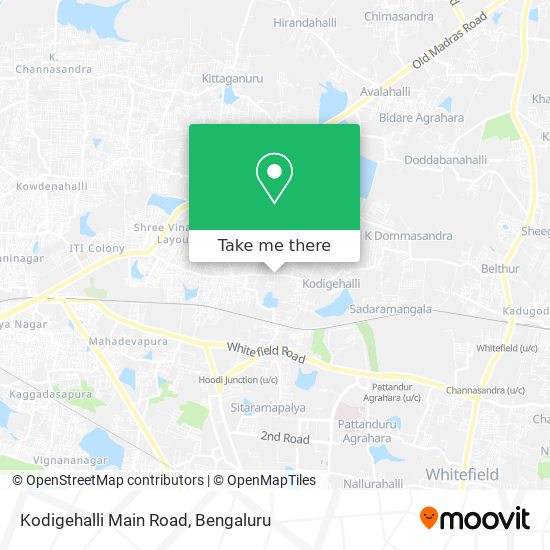 Kodigehalli Main Road map