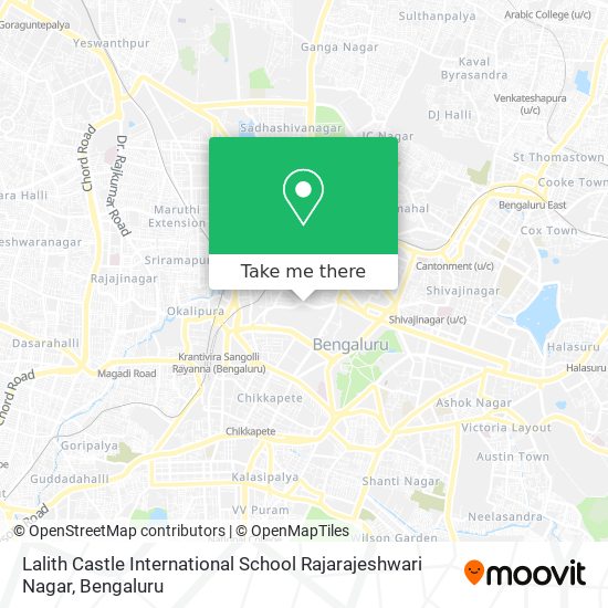 Lalith Castle International School Rajarajeshwari Nagar map
