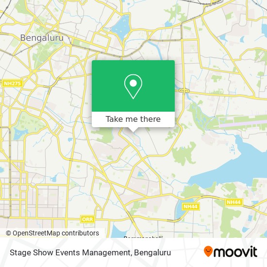 Stage Show Events Management map