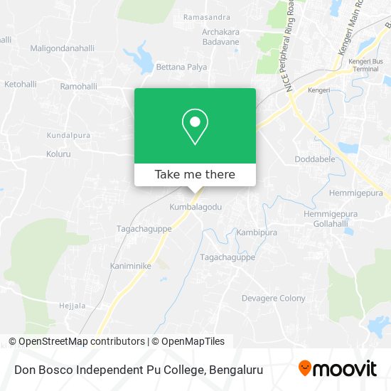 Don Bosco Independent Pu College map