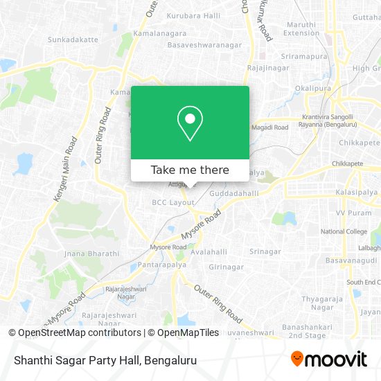 Shanthi Sagar Party Hall map