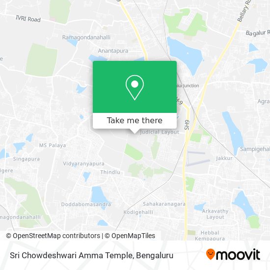 Sri Chowdeshwari Amma Temple map