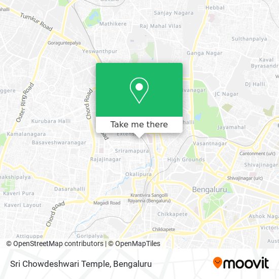 Sri Chowdeshwari Temple map