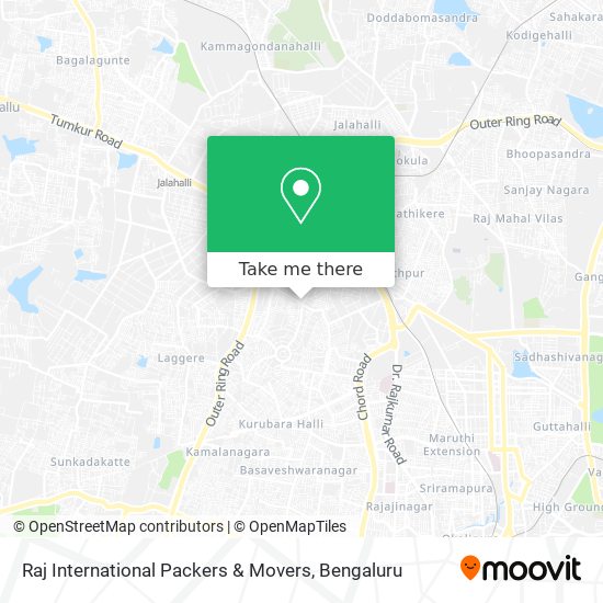 Raj International Packers & Movers map