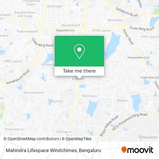 Mahindra Lifespace Windchimes map