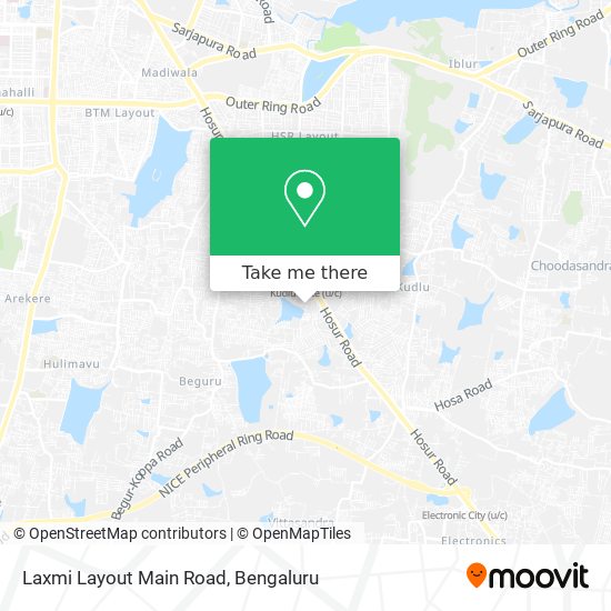 Laxmi Layout Main Road map