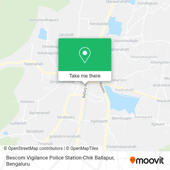 Bescom Vigilance Police Station-Chik Ballapur map
