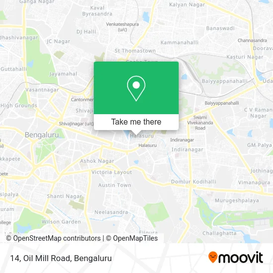 14, Oil Mill Road map