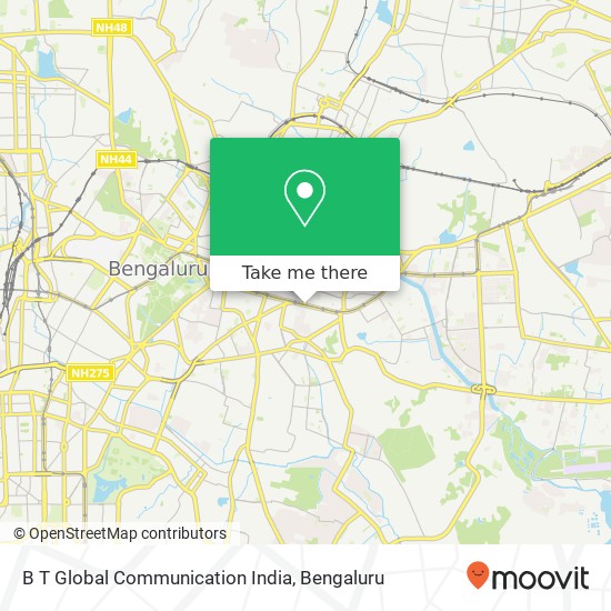 B T Global Communication India map