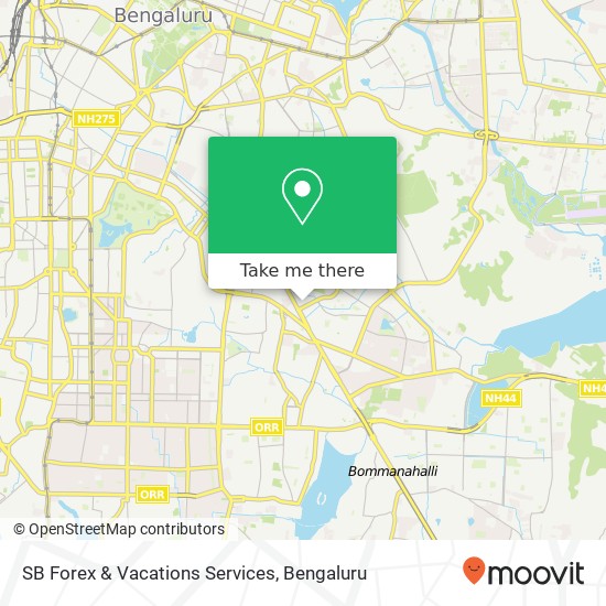 SB Forex & Vacations Services map