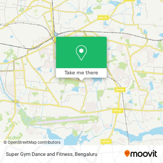 Super Gym Dance and Fitness map