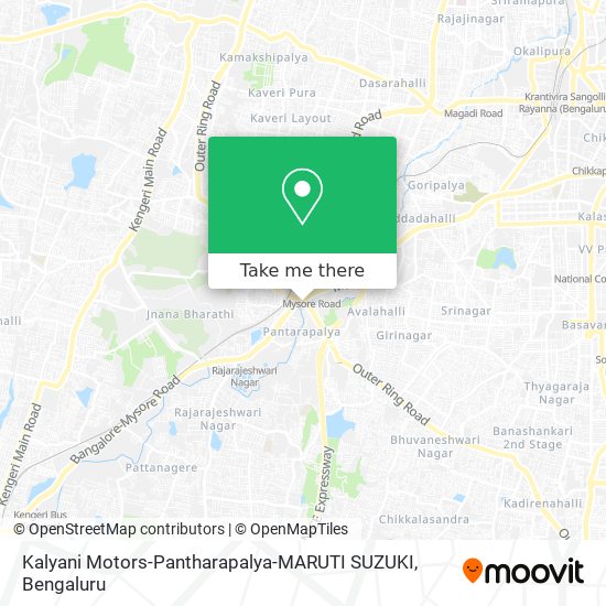 Kalyani Motors-Pantharapalya-MARUTI SUZUKI map