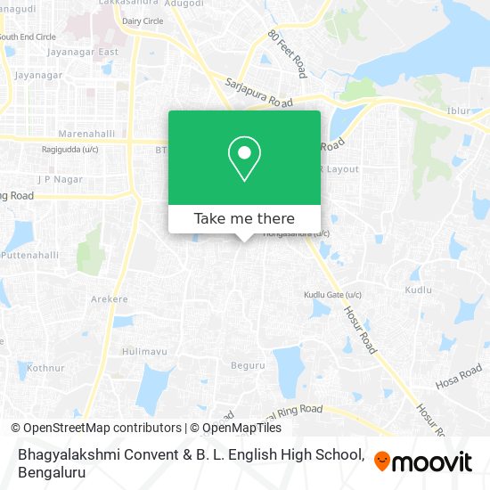 Bhagyalakshmi Convent & B. L. English High School map
