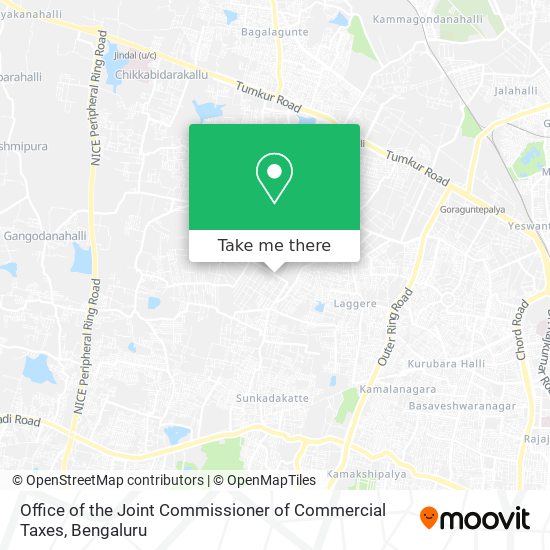 Office of the Joint Commissioner of Commercial Taxes map