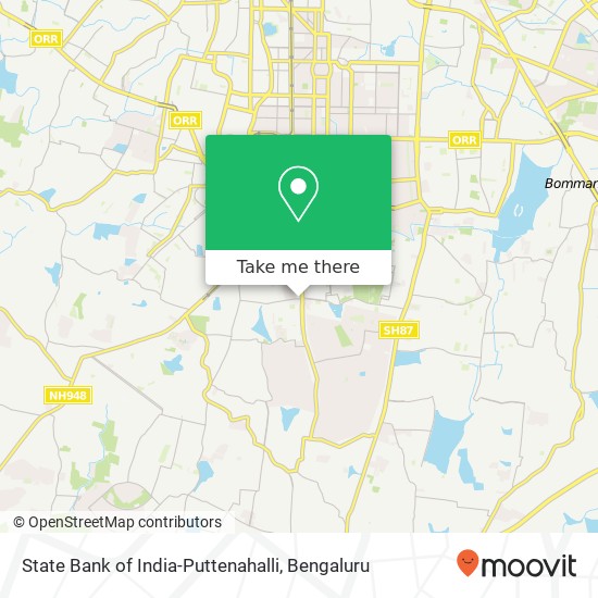 State Bank of India-Puttenahalli map
