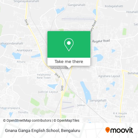 Gnana Ganga English School map