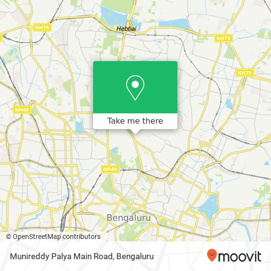 Munireddy Palya Main Road map