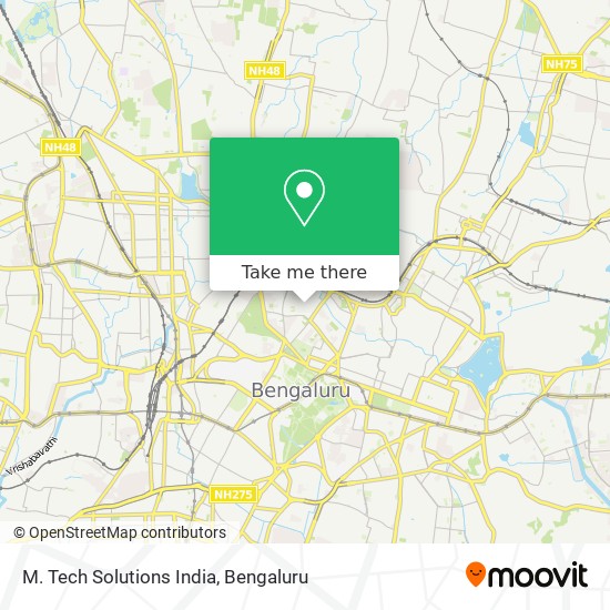 M. Tech Solutions India map