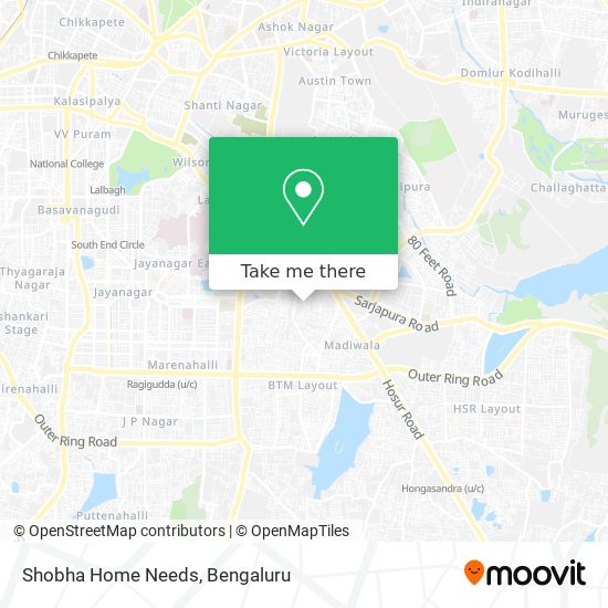 Shobha Home Needs map