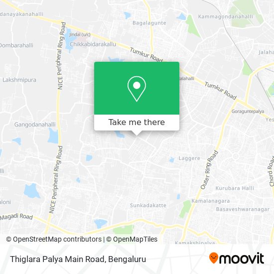 Thiglara Palya Main Road map
