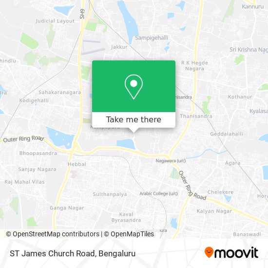 ST James Church Road map