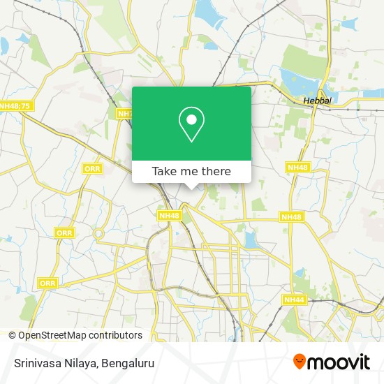 Srinivasa Nilaya map