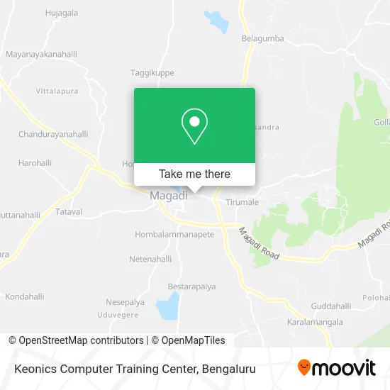 Keonics Computer Training Center map
