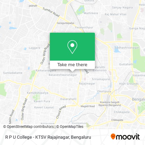 R P U College - KTSV Rajajinagar map