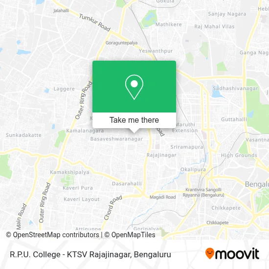 R P U College - KTSV Rajajinagar map