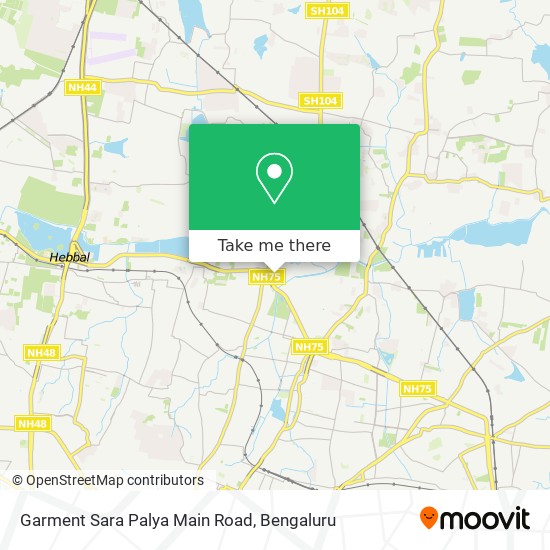 Garment Sara Palya Main Road map