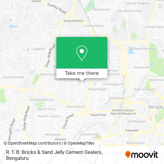 R. T. B. Bricks & Sand Jelly Cement Dealers map