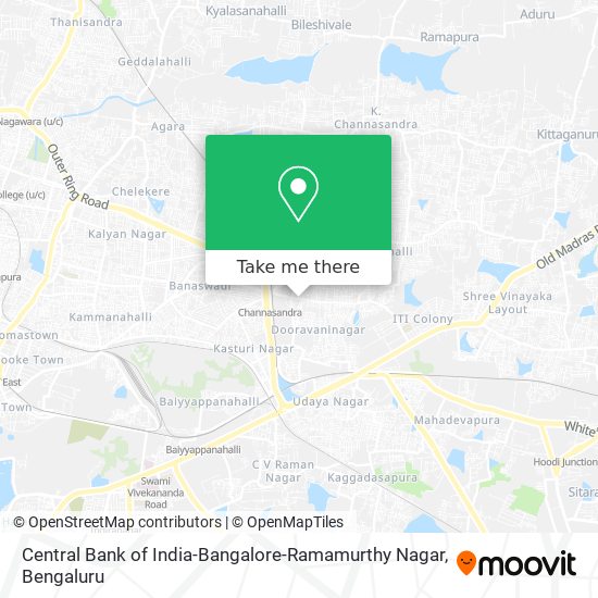 Central Bank of India-Bangalore-Ramamurthy Nagar map