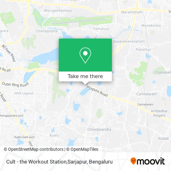 Cult - the Workout Station,Sarjapur map