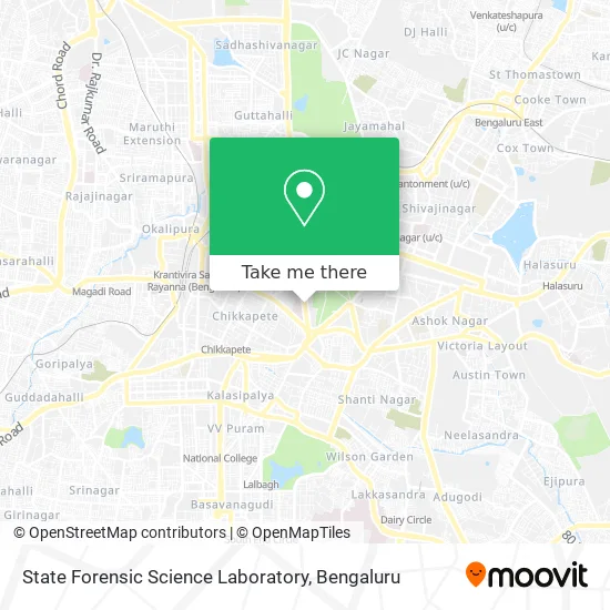 State Forensic Science Laboratory map