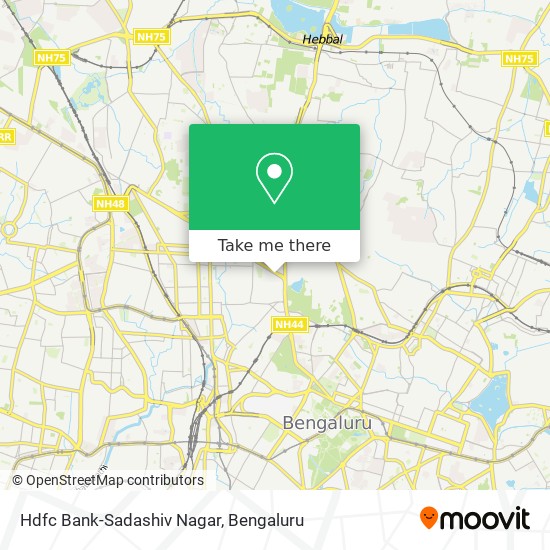 Hdfc Bank-Sadashiv Nagar map