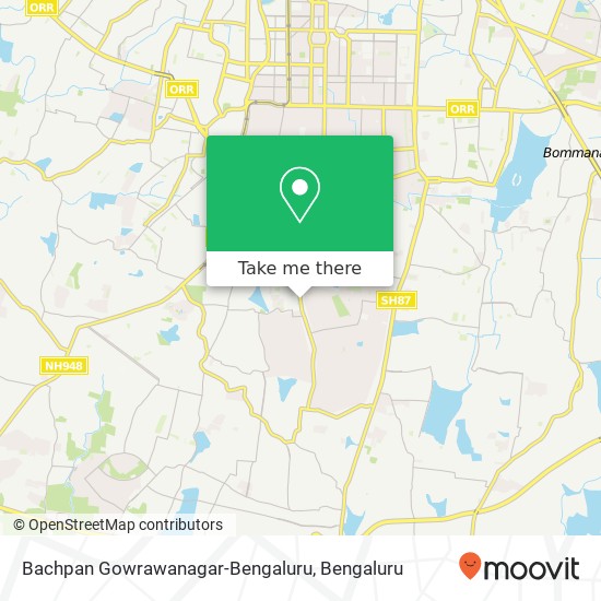 Bachpan Gowrawanagar-Bengaluru map