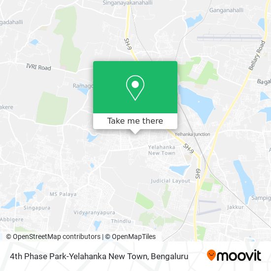 4th Phase Park-Yelahanka New Town map