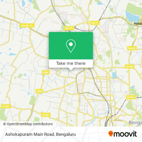 Ashokapuram Main Road map