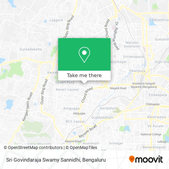 Sri Govindaraja Swamy Sannidhi map