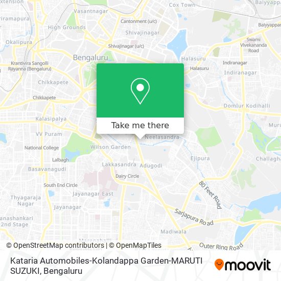 Kataria Automobiles-Kolandappa Garden-MARUTI SUZUKI map