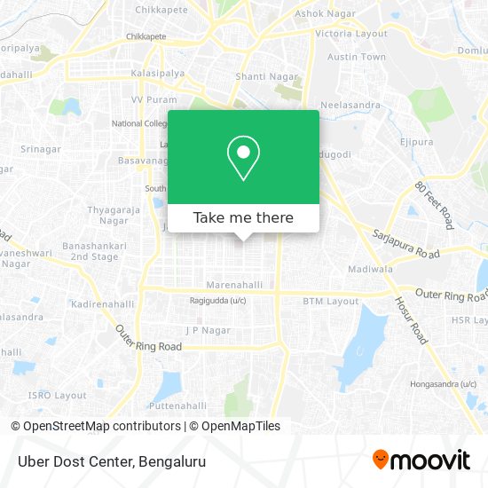 Uber Dost Center map