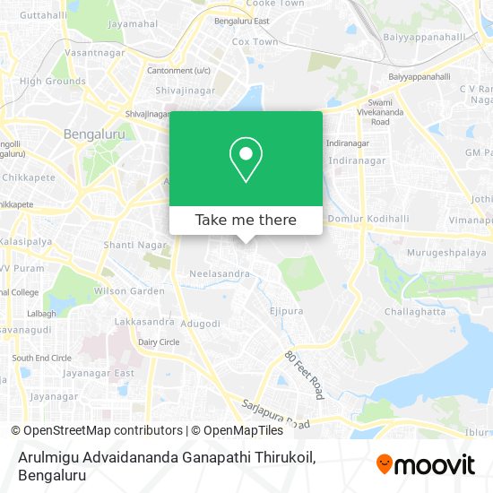 Arulmigu Advaidananda Ganapathi Thirukoil map