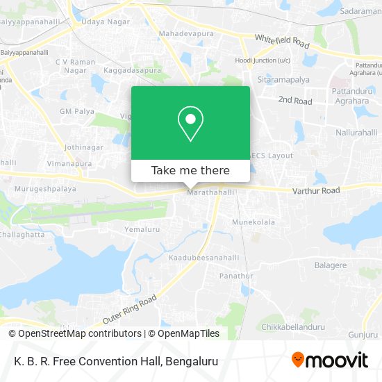 K. B. R. Free Convention Hall map
