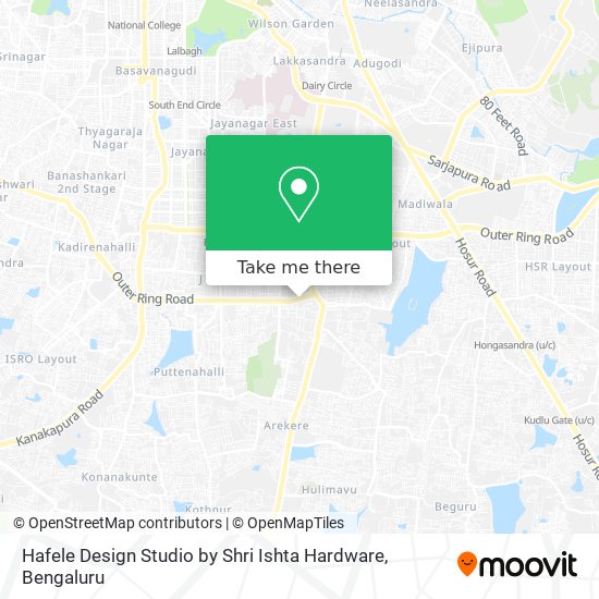 Hafele Design Studio by Shri Ishta Hardware map