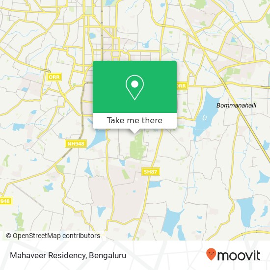 Mahaveer Residency map