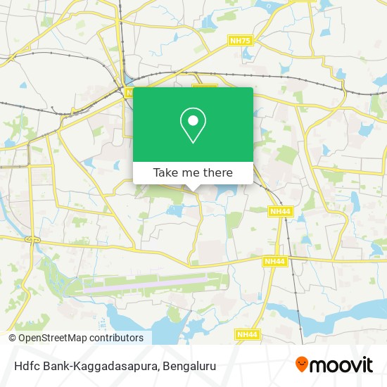 Hdfc Bank-Kaggadasapura map